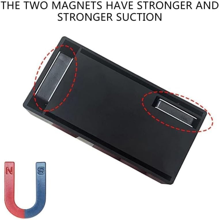 KEY STASHER Magnetic Hide A Key Holder - 3.8 x 2 Inches - Black Magnetic Key Holder Under Car - Durable Plastic KeyHolder - Key Hider Key Box Hide a Key Case Extra Home Key Safe (XL) - Image 3